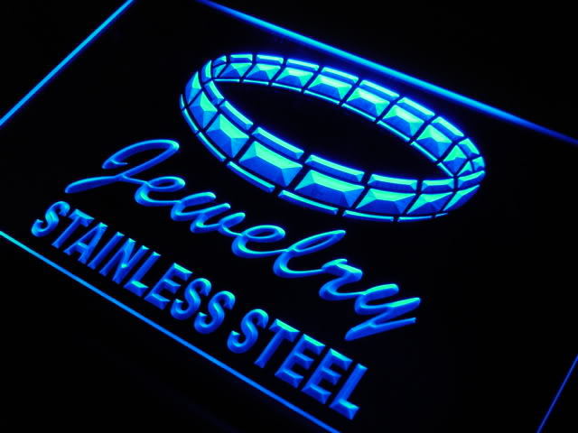 Jewelry Stainless Steel Neon Light Sign